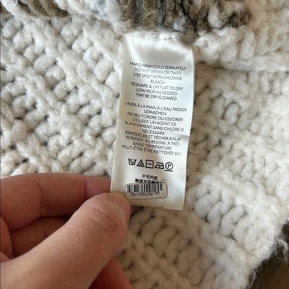 FREE PEOPLE Women's Alpine Pullover Sweater Size M In Ivory - Picture 9 of 12